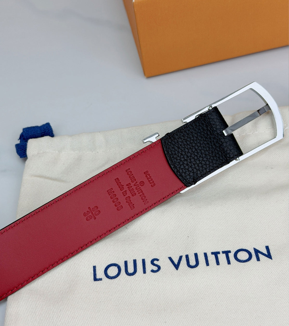 Leather belt