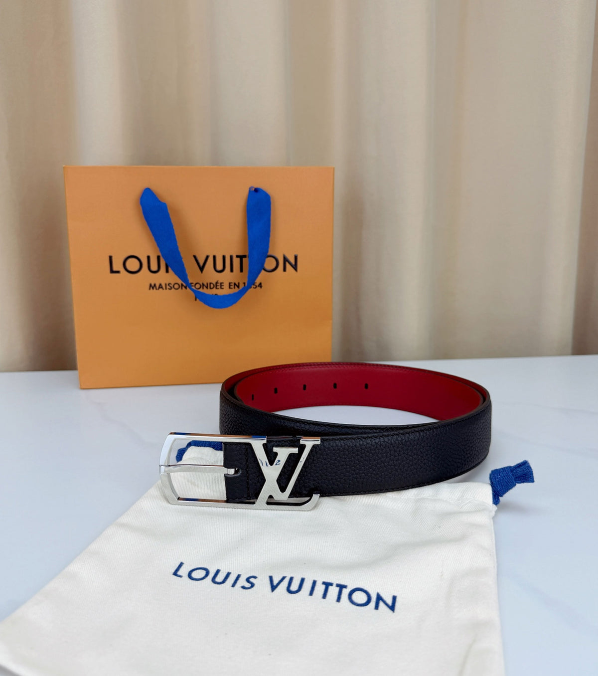 Leather belt