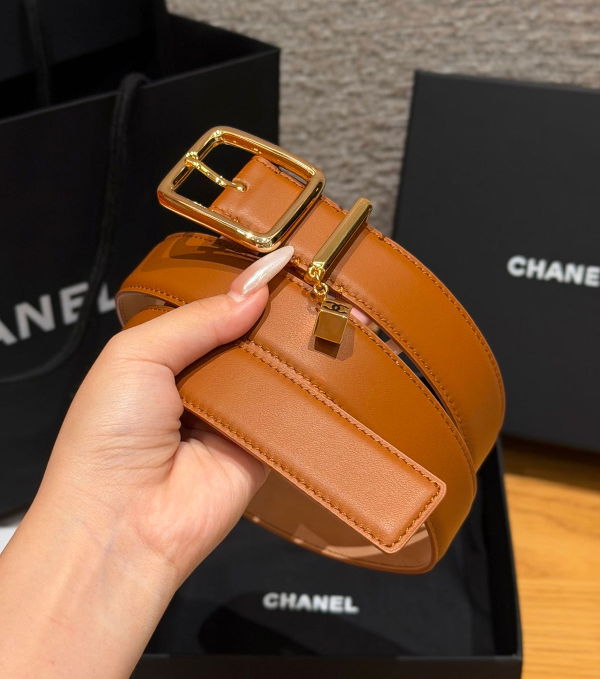 CC Charm leather Belt