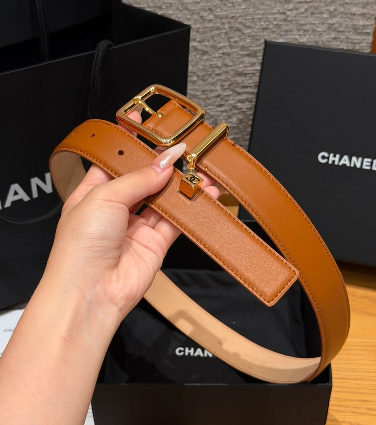 CC Charm leather Belt