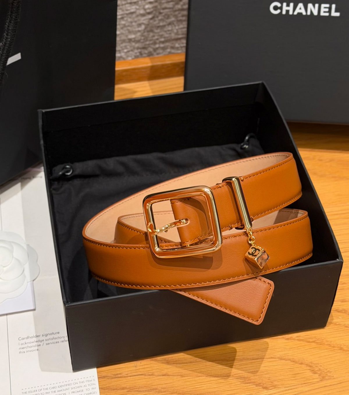 CC Charm leather Belt