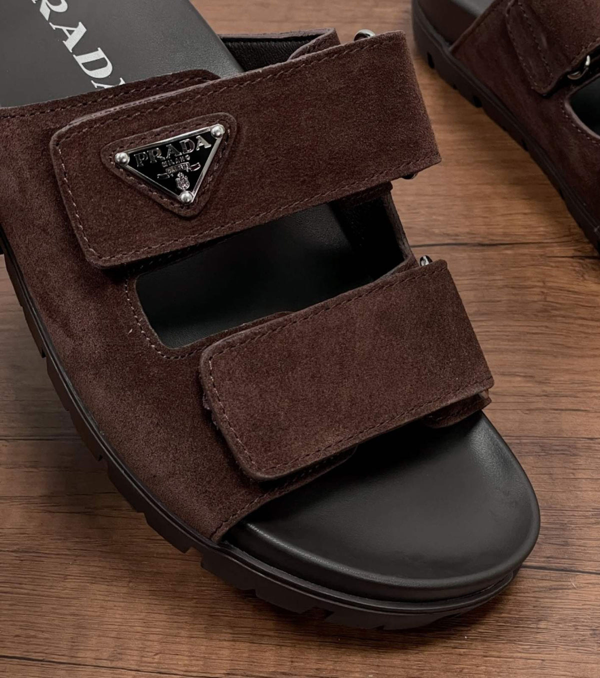 Suede sandals