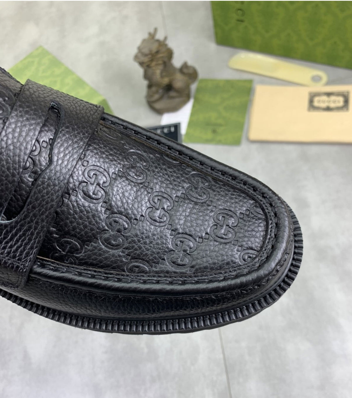 Leather loafers