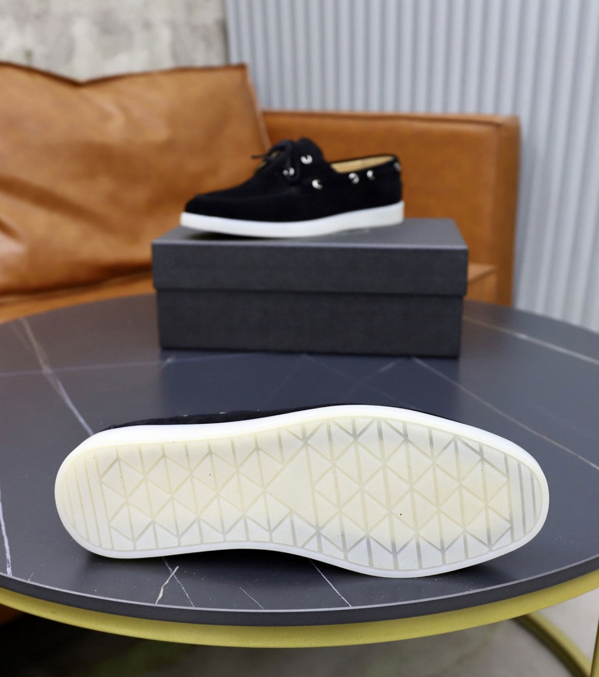 Suede loafers