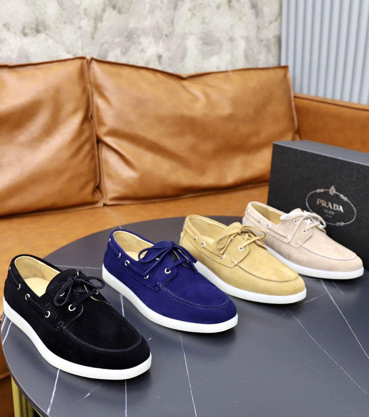 Suede loafers