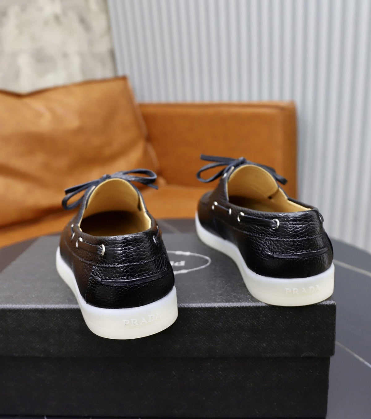 Leather loafers