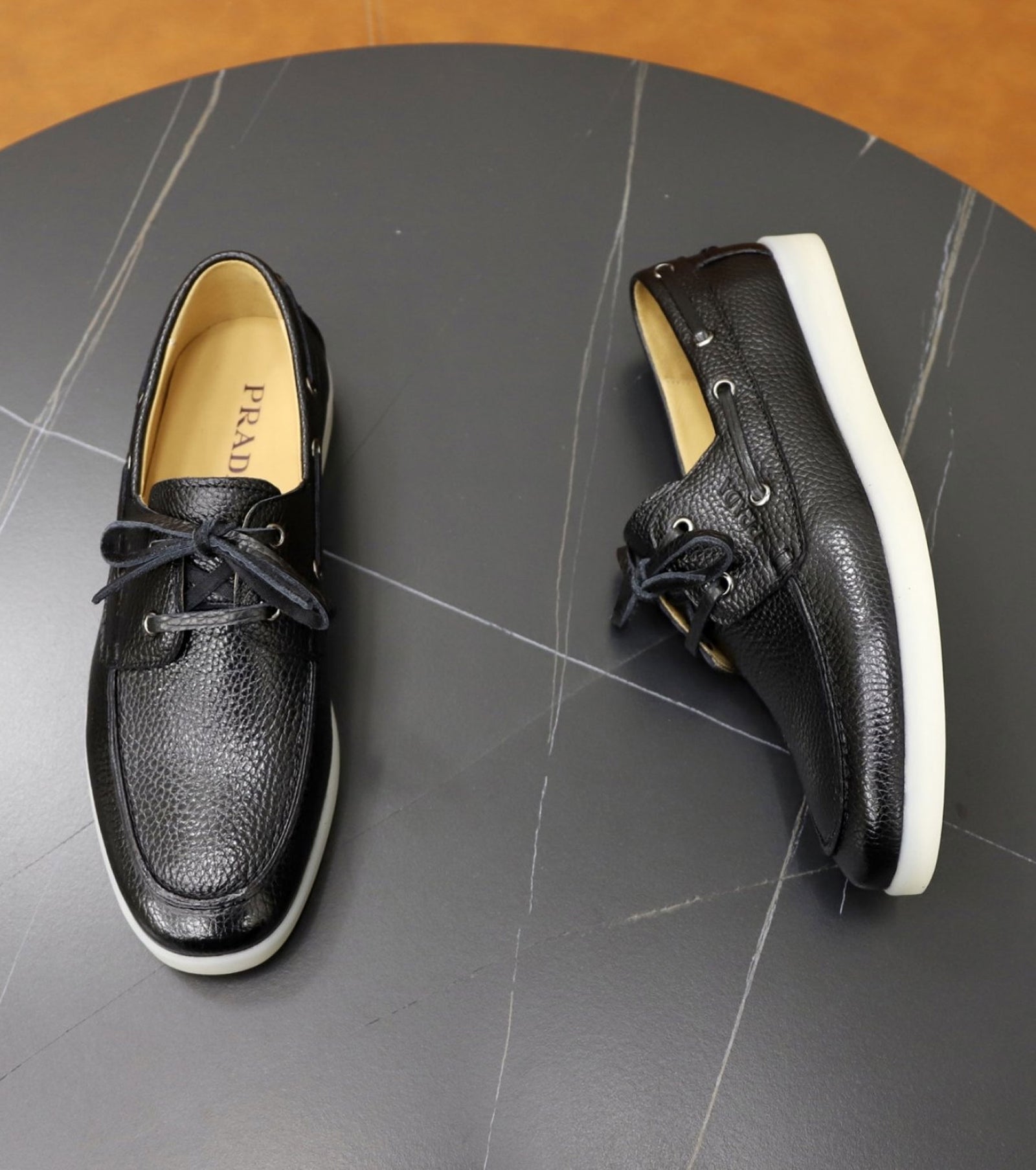 Leather loafers