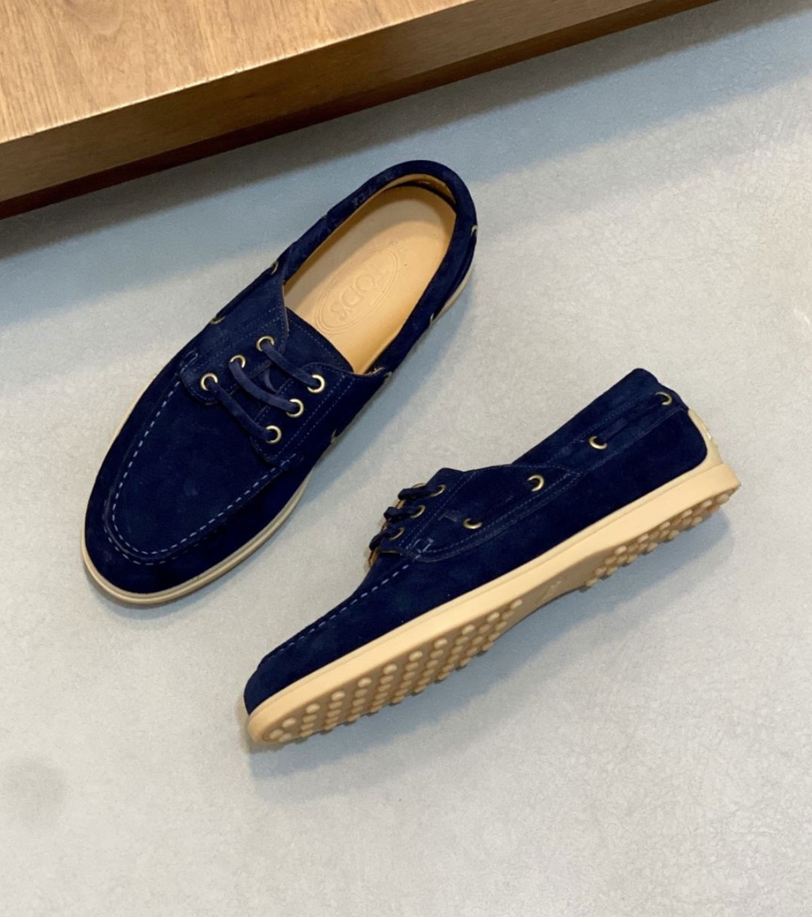 Leather loafers