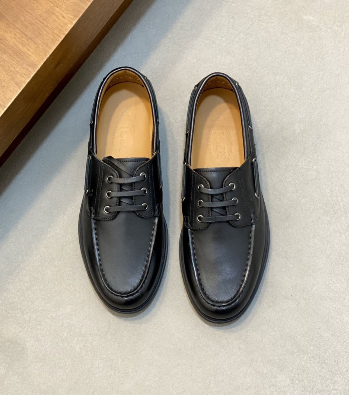 Leather loafers