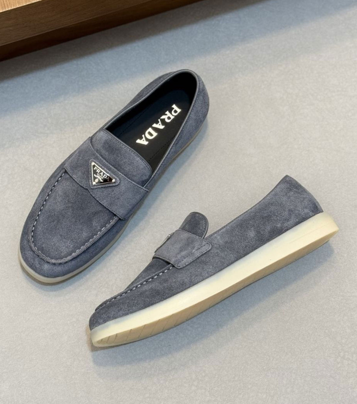 Suede loafers