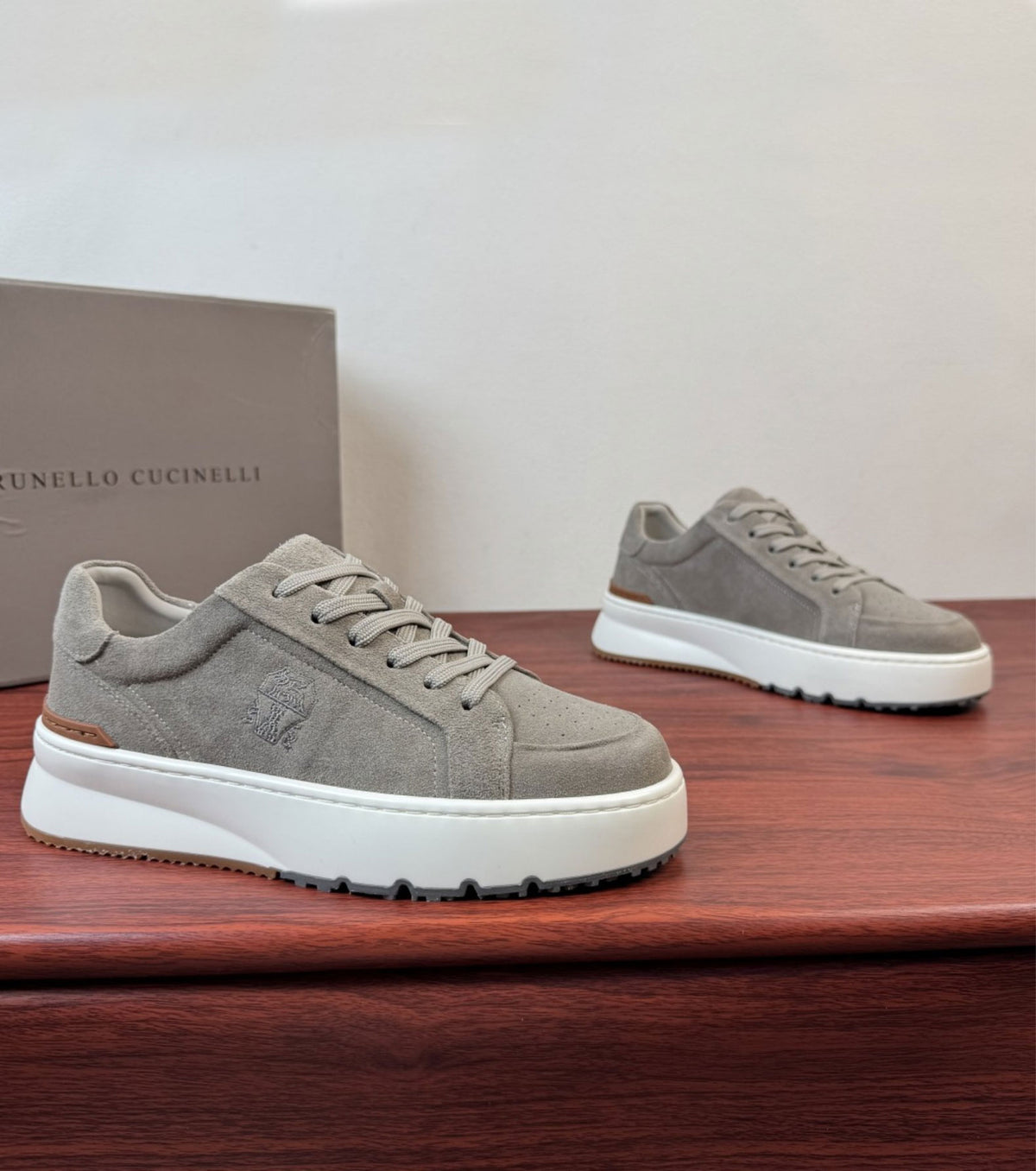 Suede sneakers