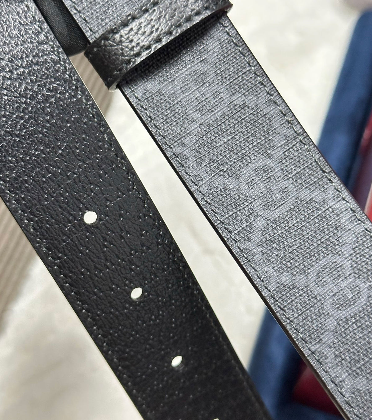 Belt with Square G buckle