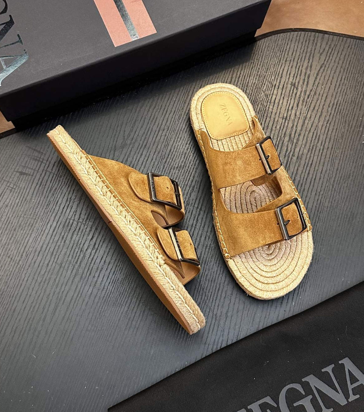 Suede Sandals