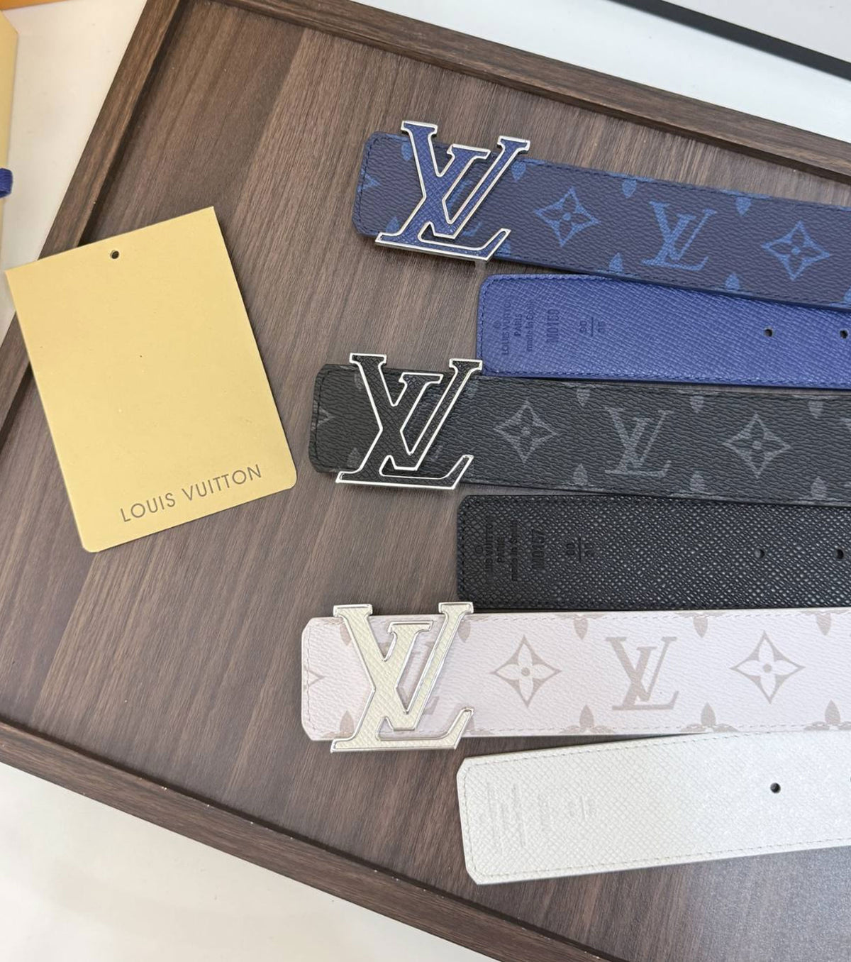 Reversible Monogram Leather Belt