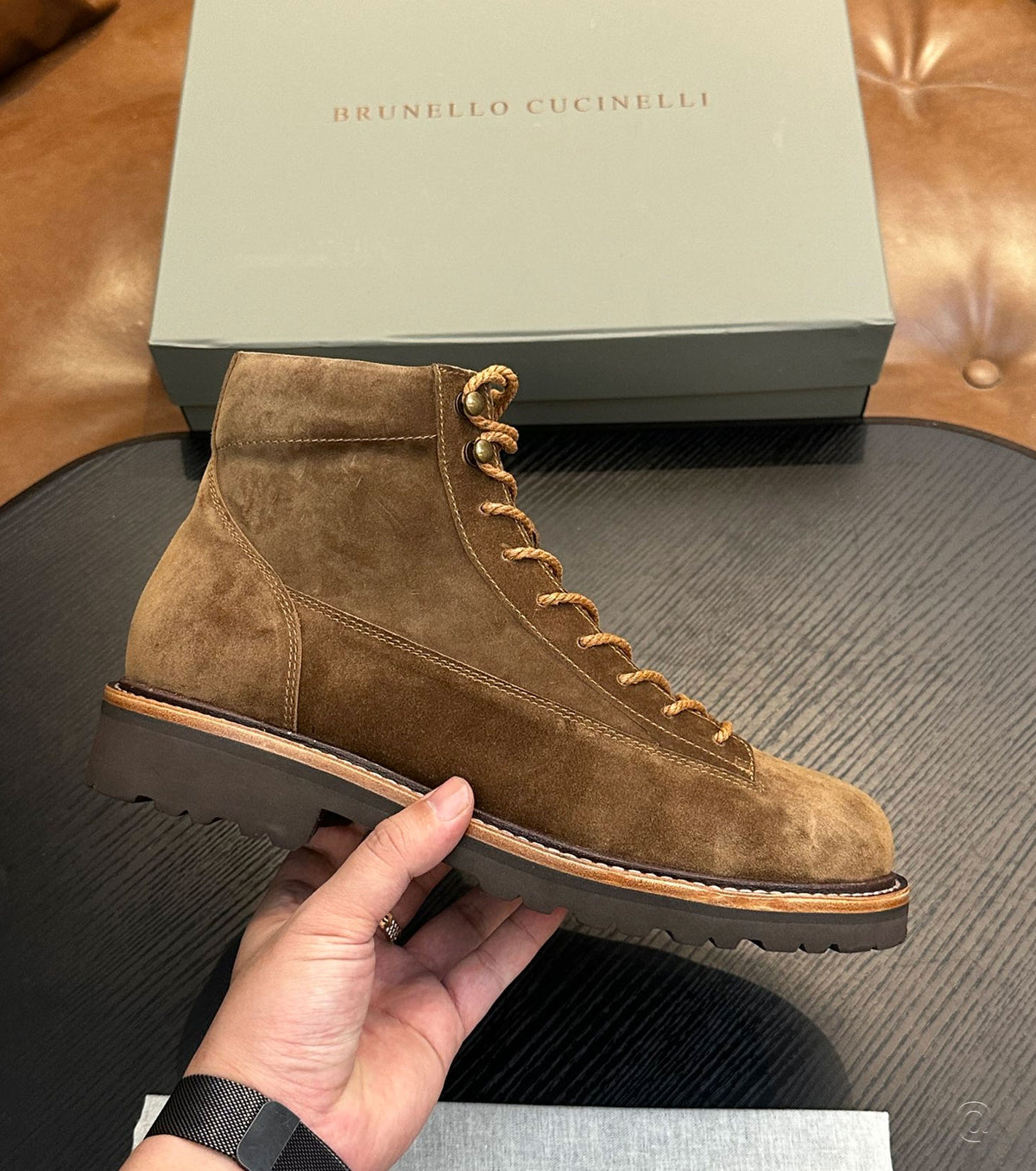 Suede urban outdoor boots