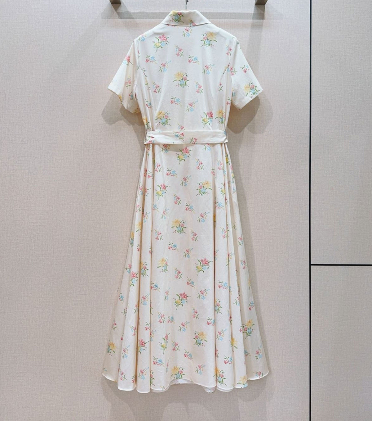 Mid-Length Belted Shirtdress