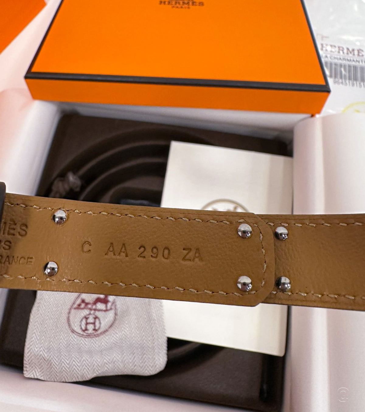 Тъмно кафяв кожен дамски колан Kelly 