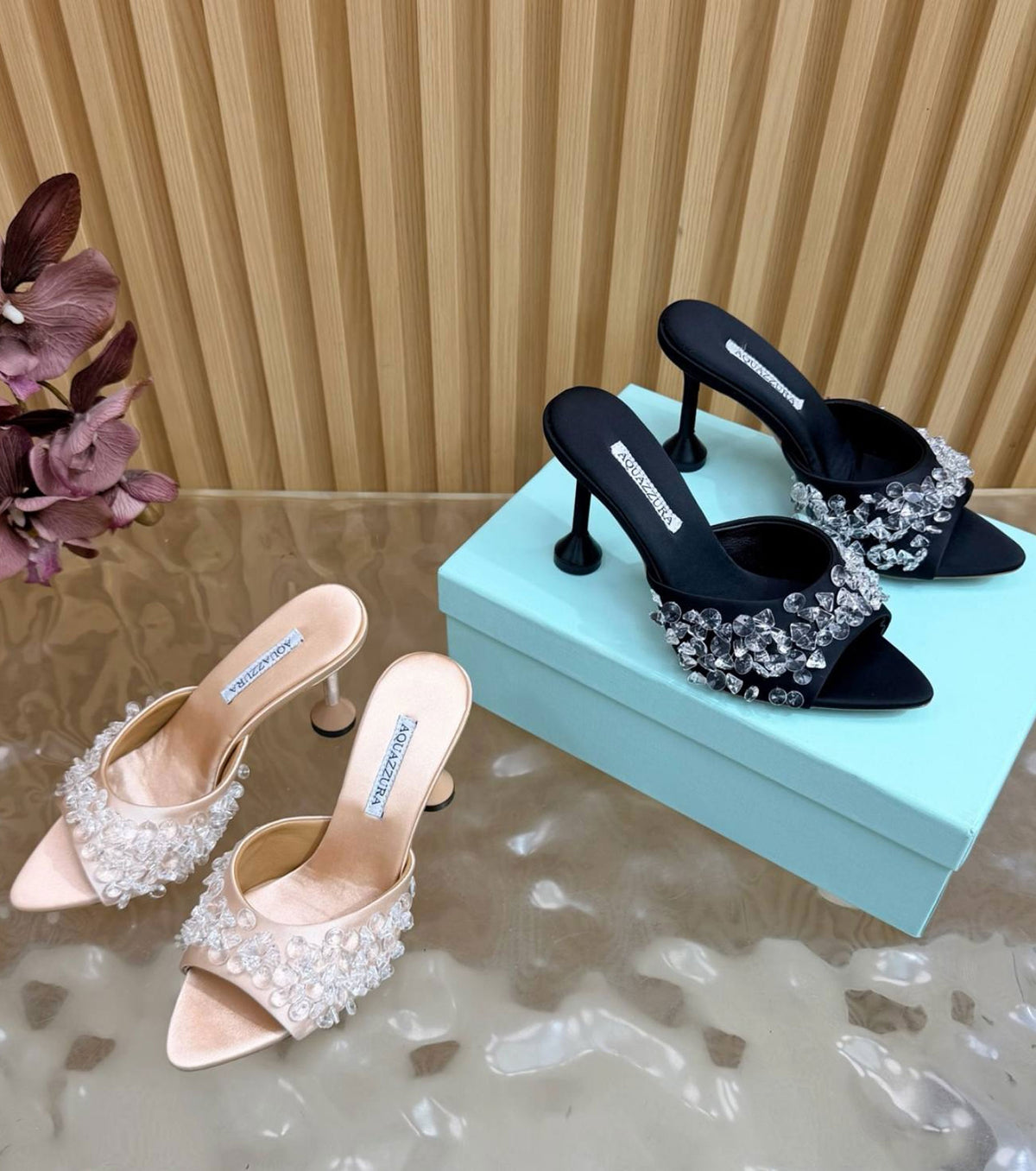 Embellished Bisous Mules