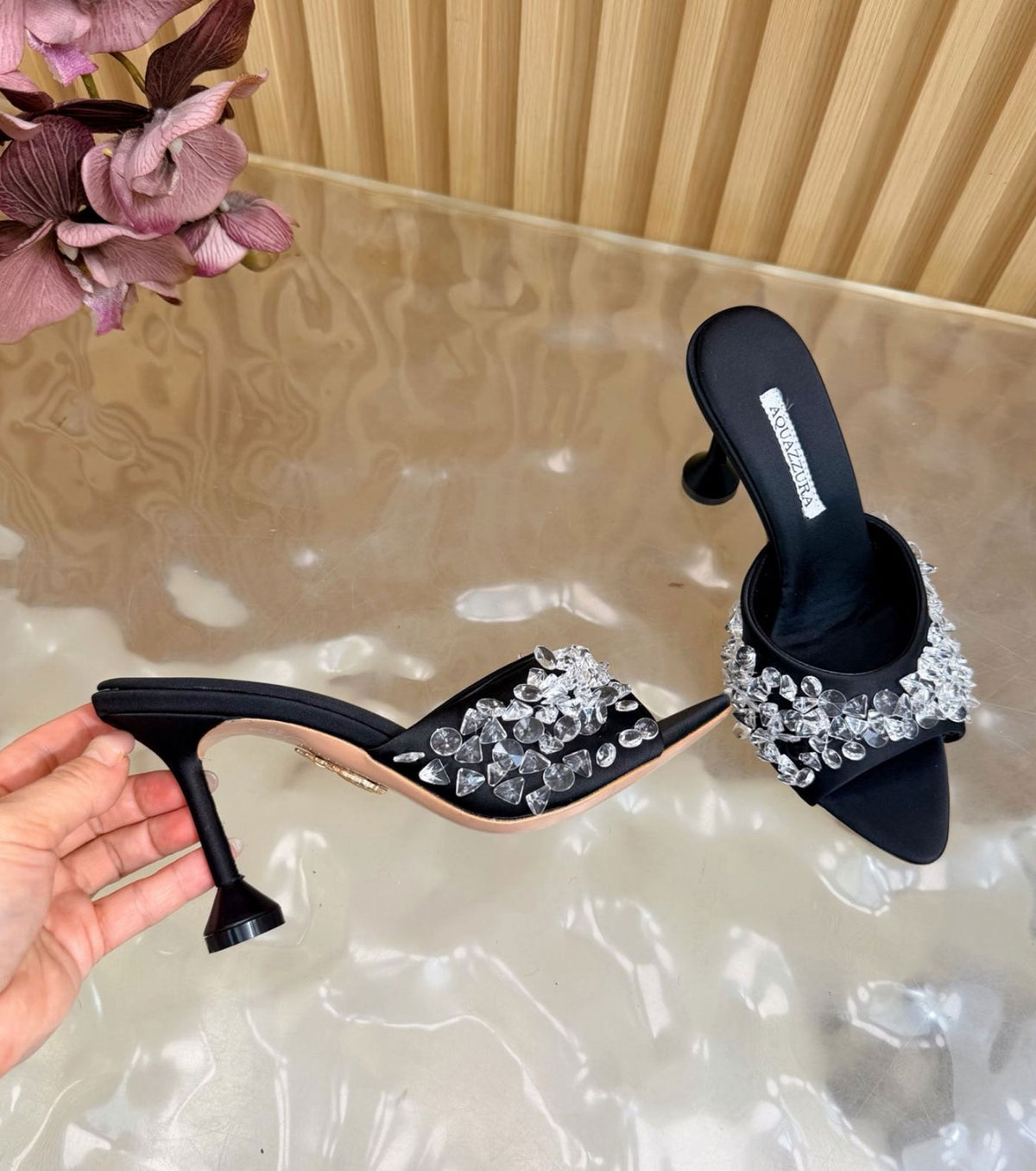 Embellished Bisous Mules