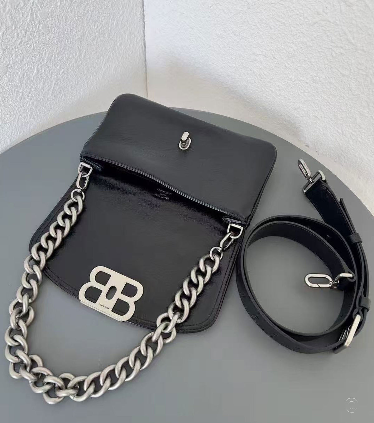 BB Soft Mini Flap leather shoulder bag