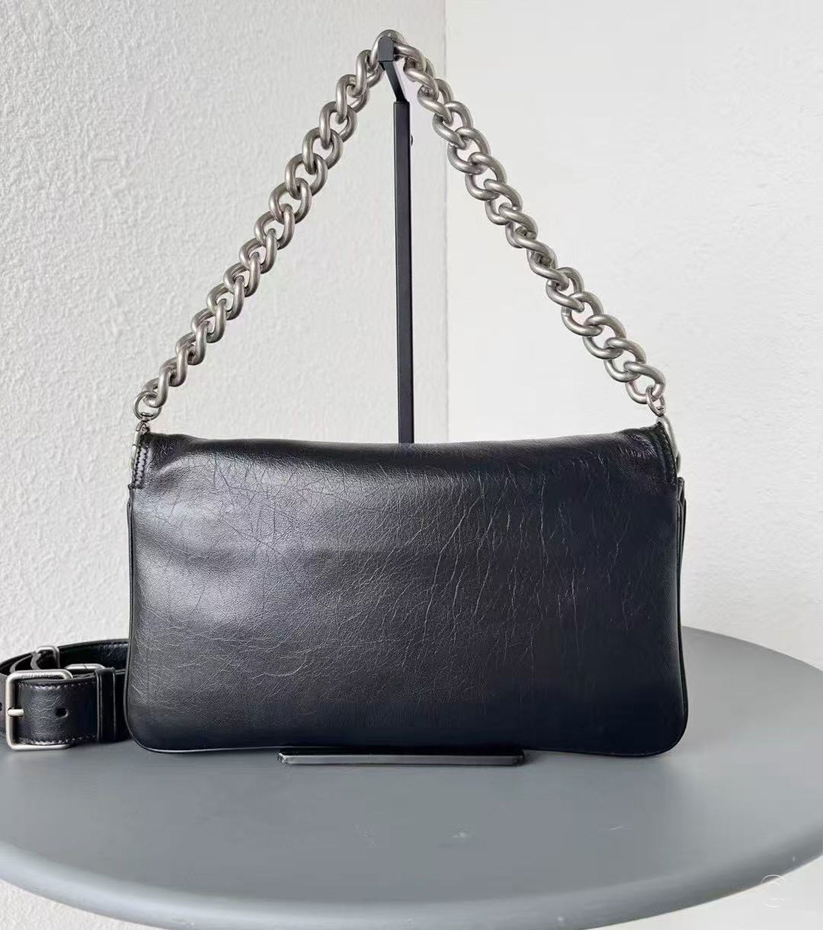 BB Soft Small Flap leather shoulder bag