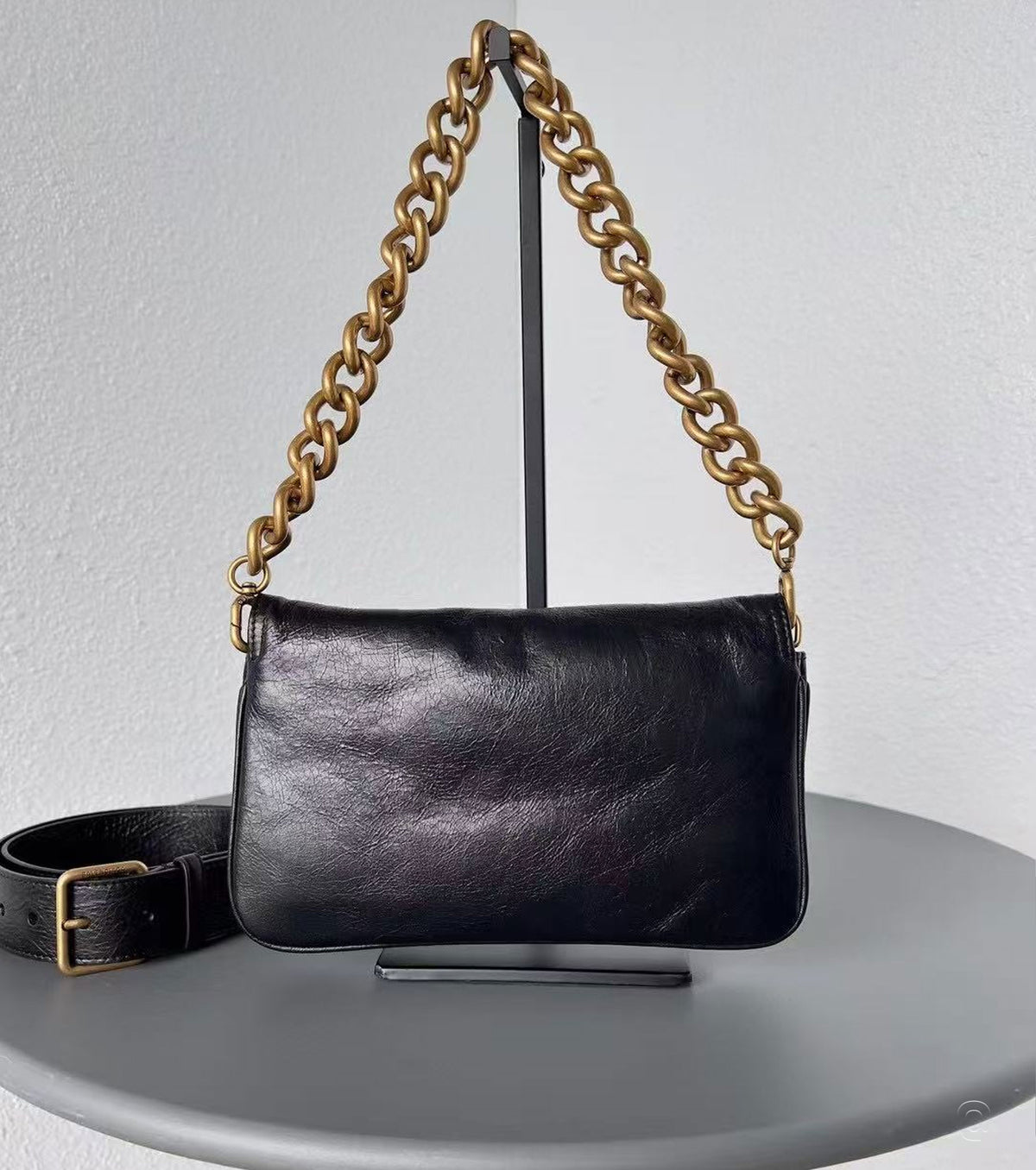 BB Soft Mini Flap leather shoulder bag