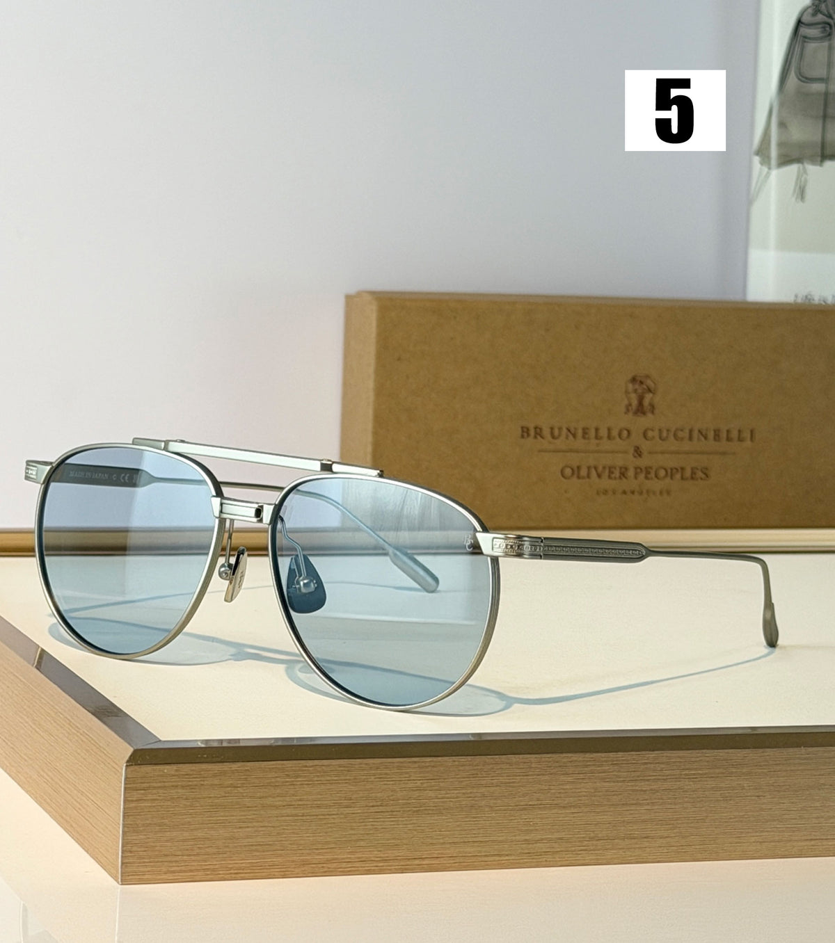 Aviator-style metal sunglasses