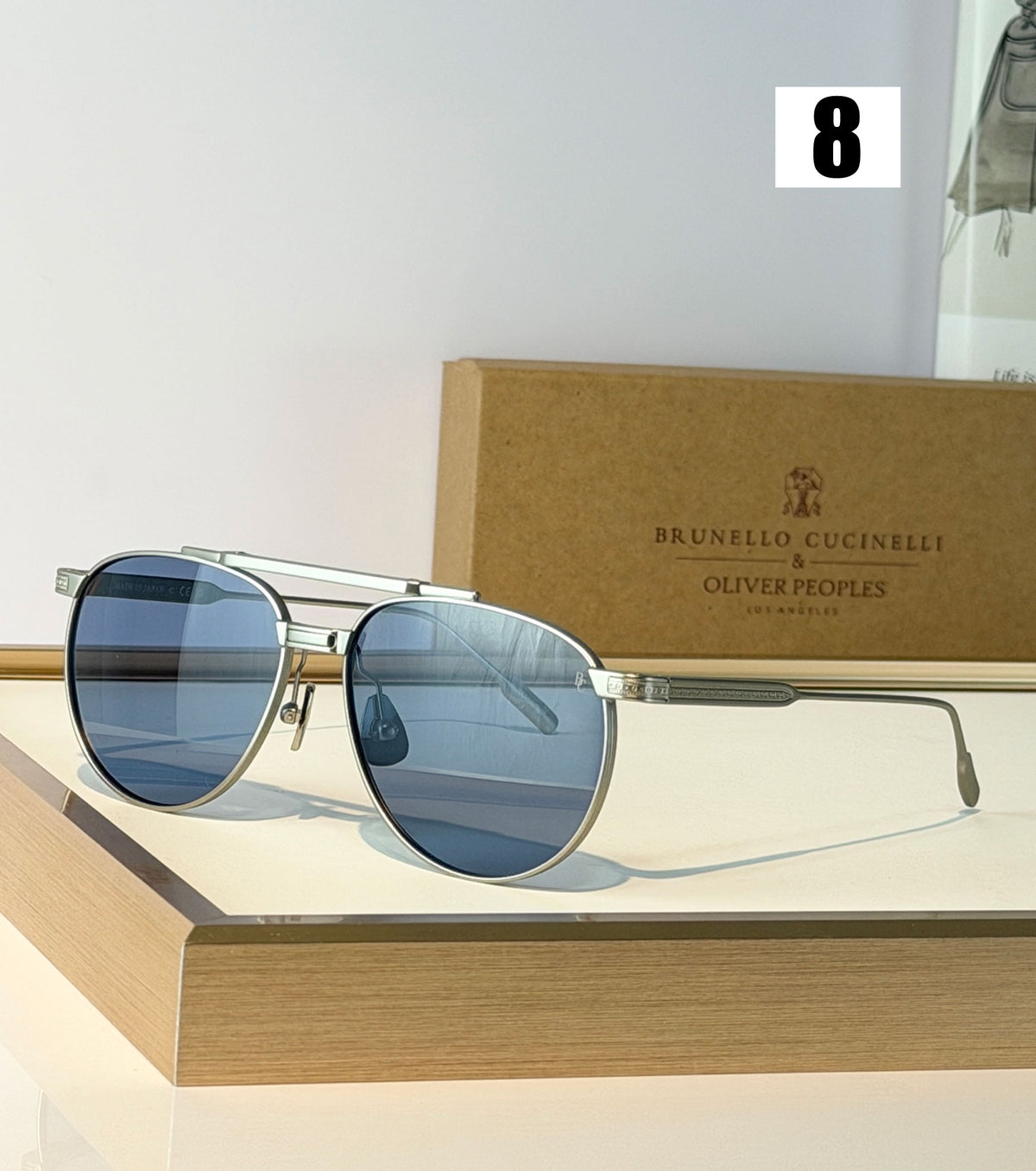 Aviator-style metal sunglasses