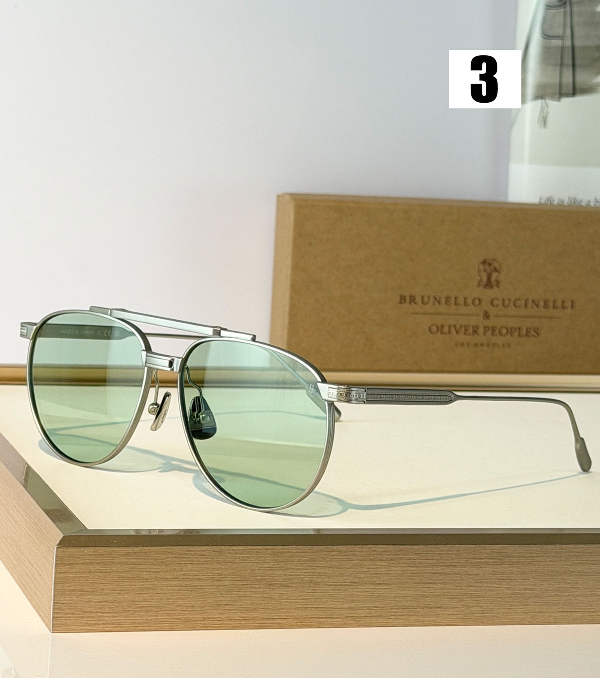 Aviator-style metal sunglasses