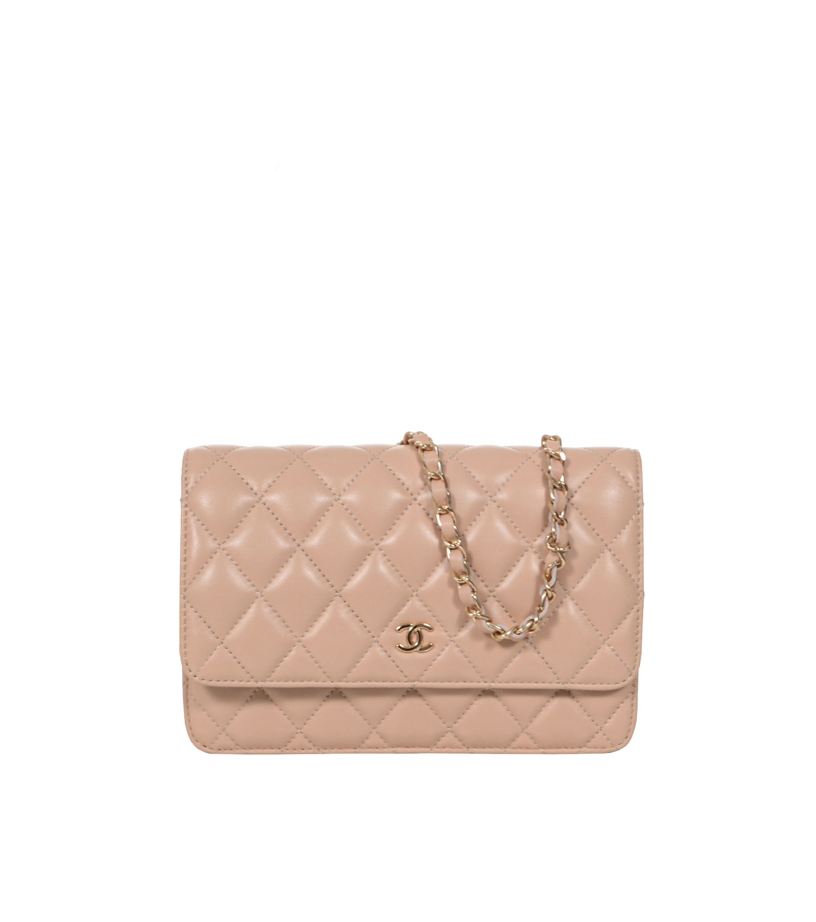 Wallet On Chain leather crossbody bag