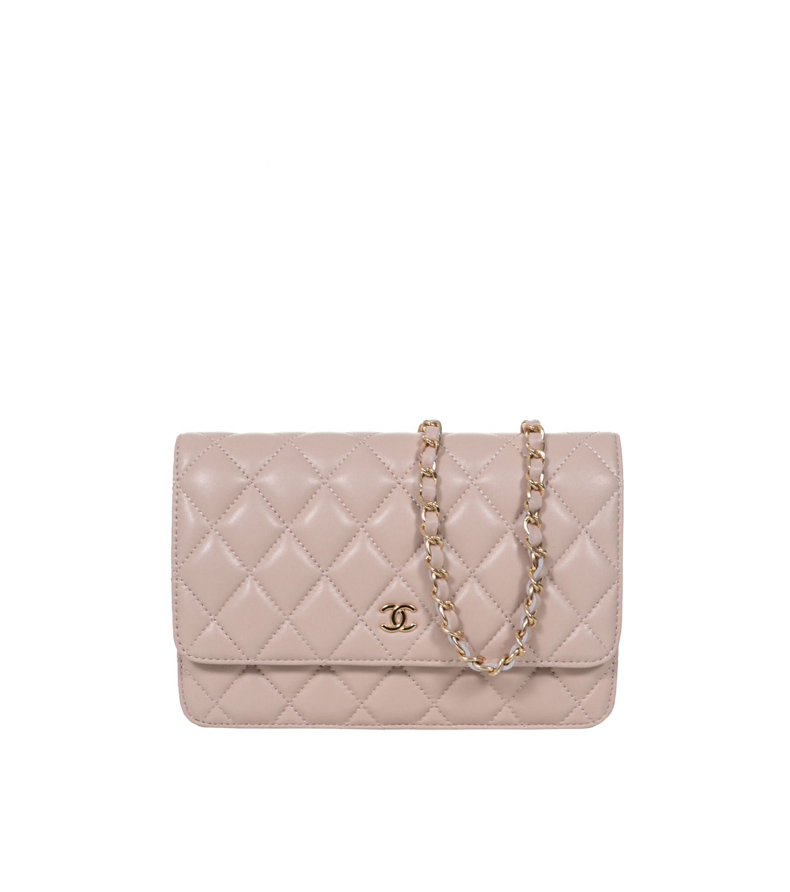 Wallet On Chain leather crossbody bag