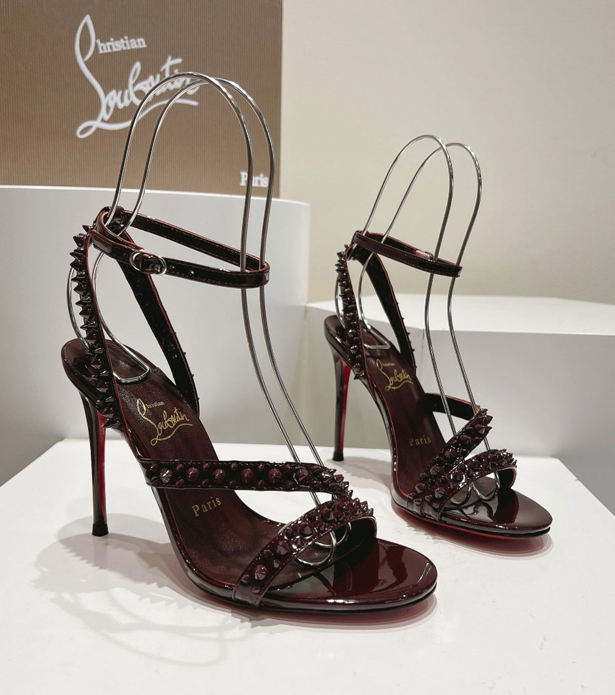 Mafaldina Spikes 100 Heeled Sandals