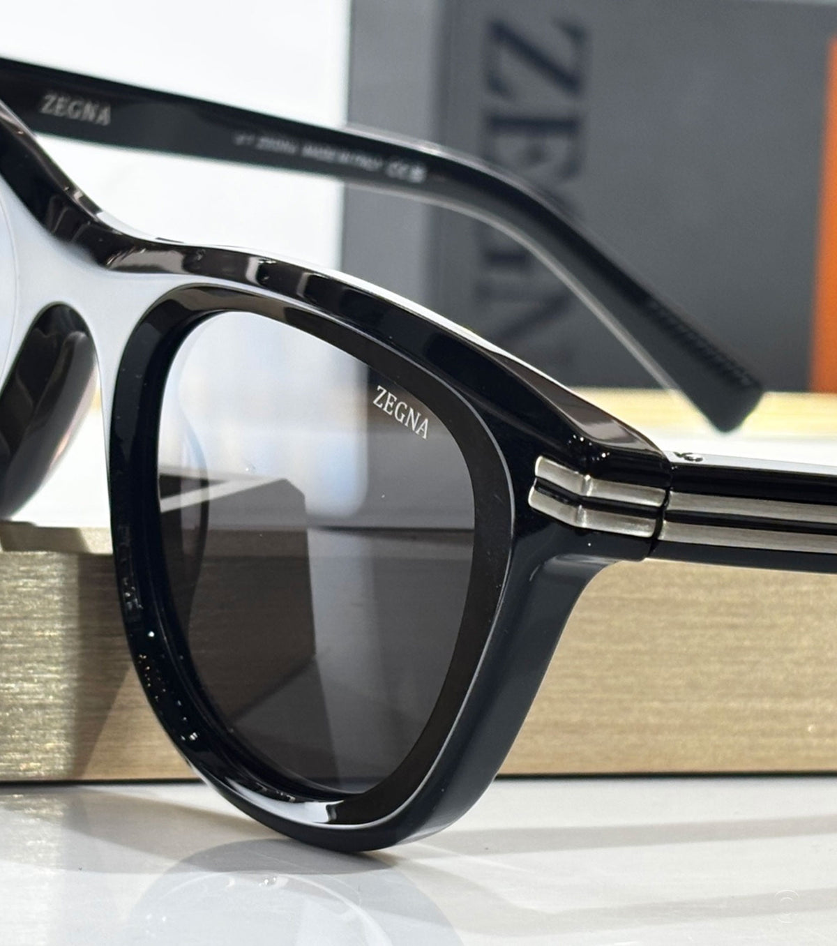 Black acetate sunglasses