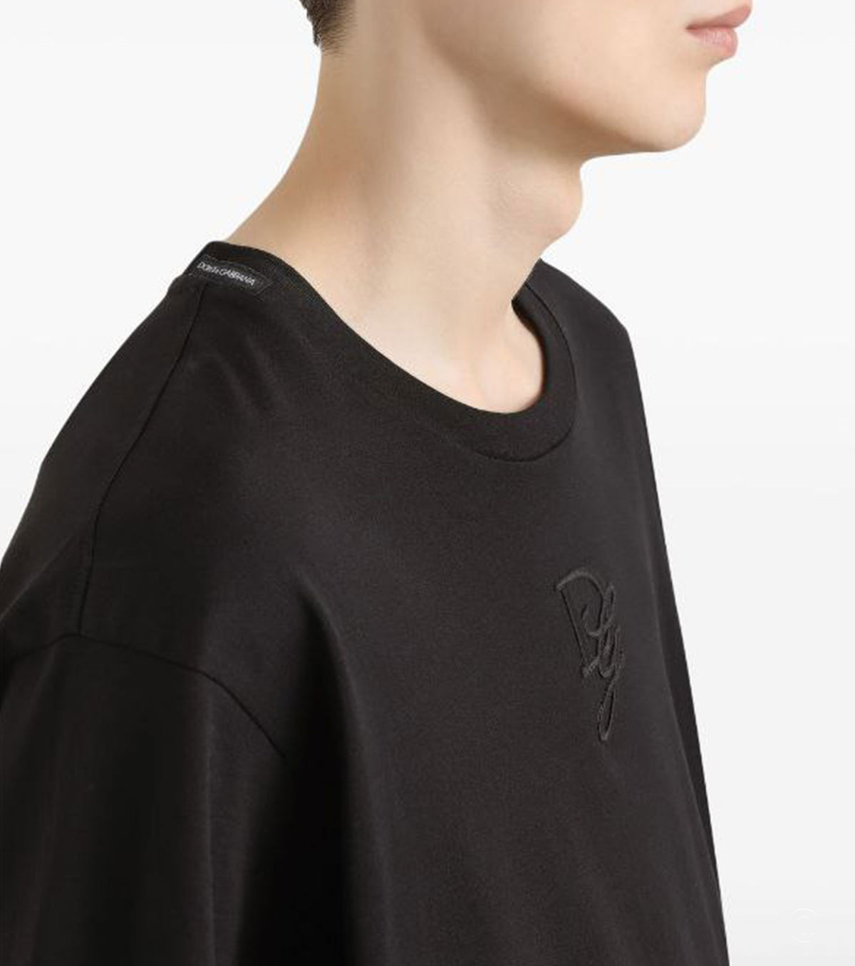 Памучна тениска с лого бродерия