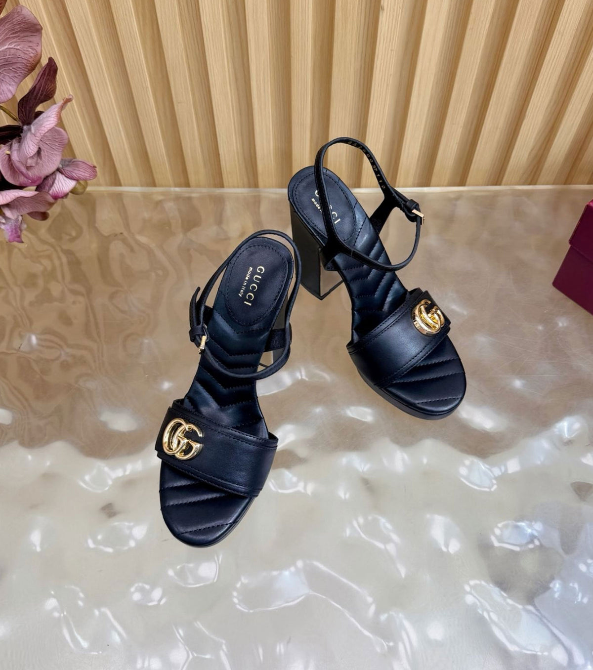 Platform Sandal with Double G