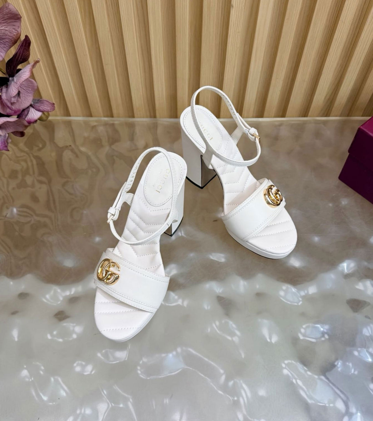 Platform Sandal with Double G