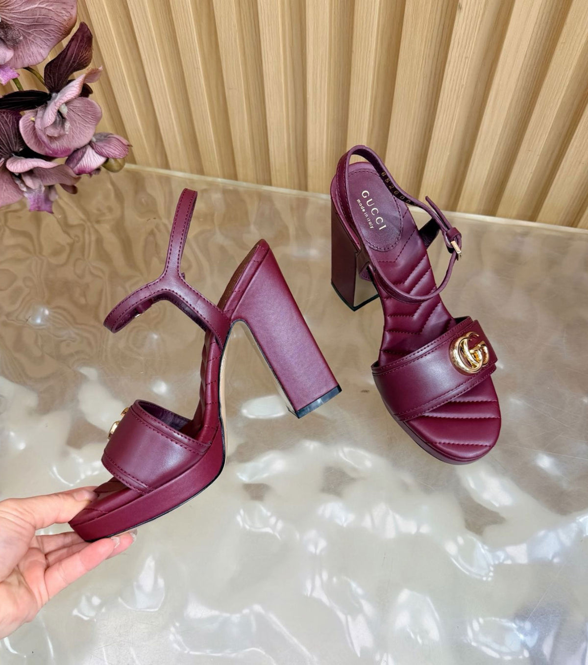 Platform Sandal with Double G