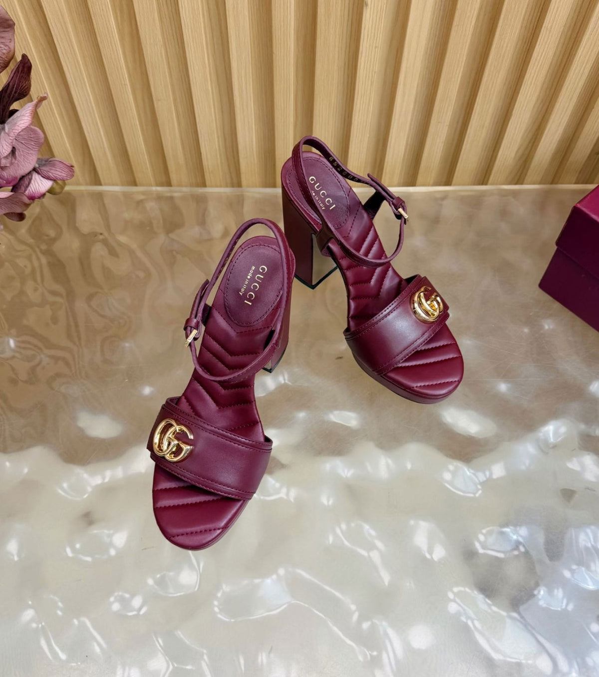 Platform Sandal with Double G