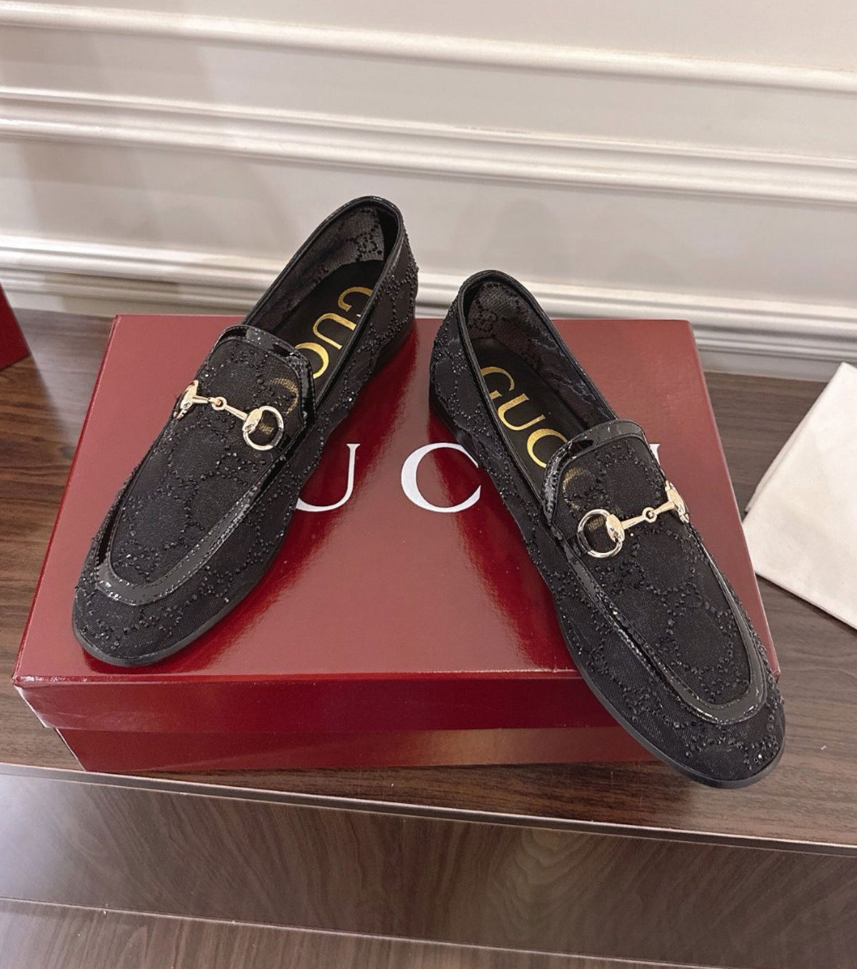 GG crystal loafer