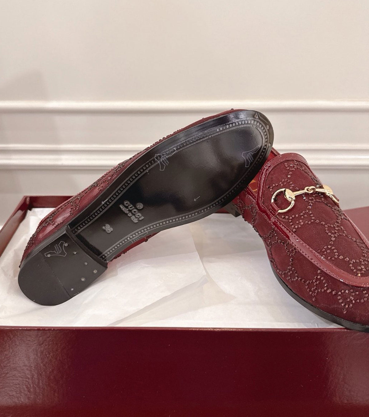 GG crystal loafer