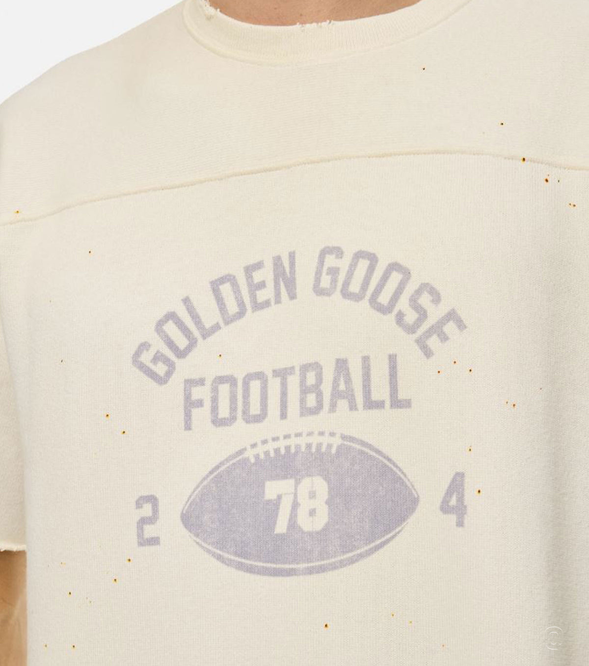 Vintage Football Print Тениска