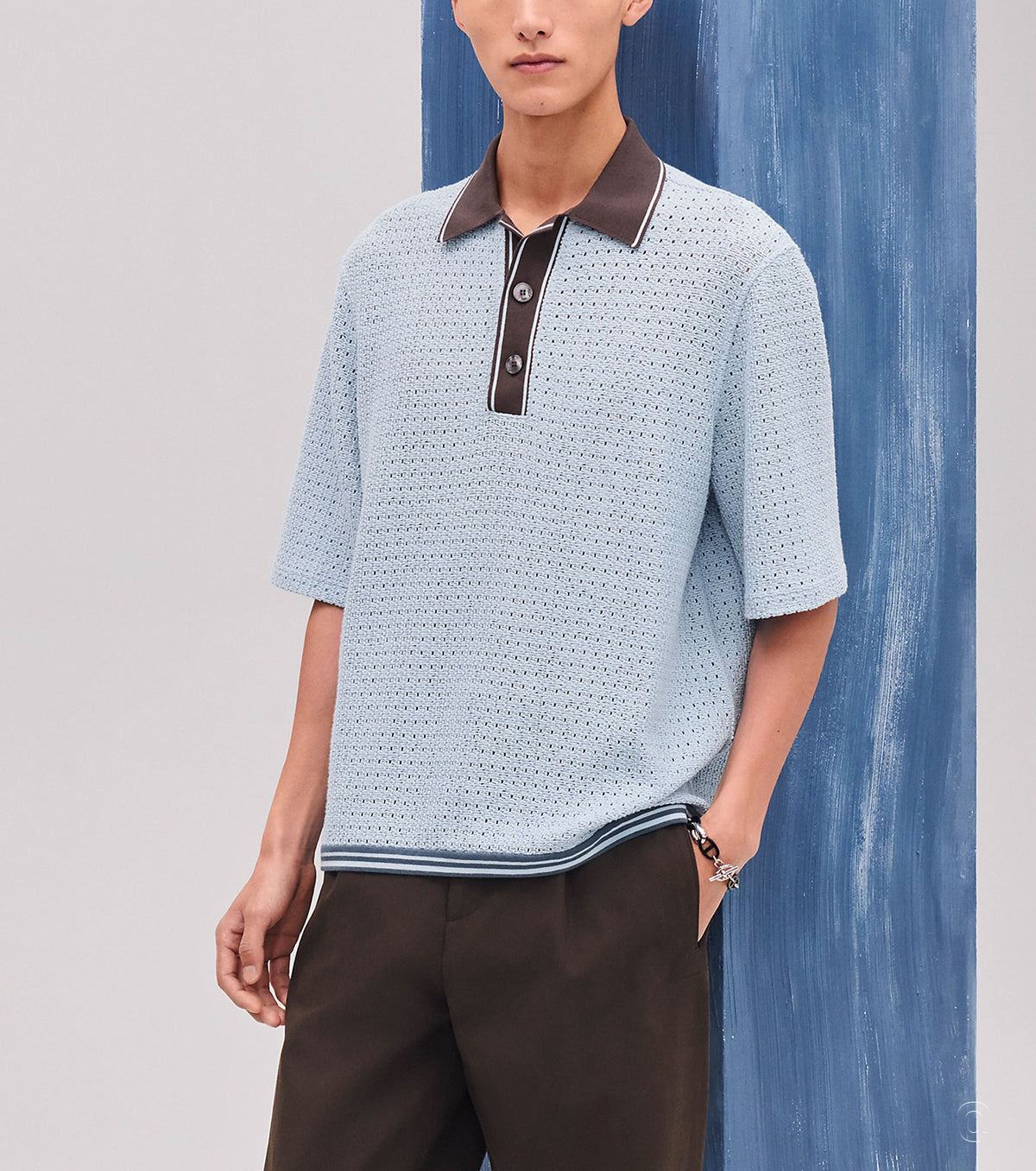 "Ajoures colores" polo shirt