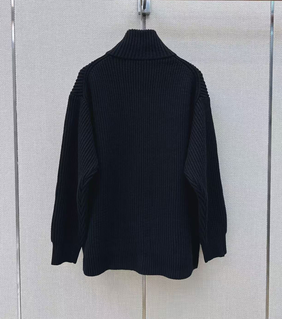 Blouson détails cuir