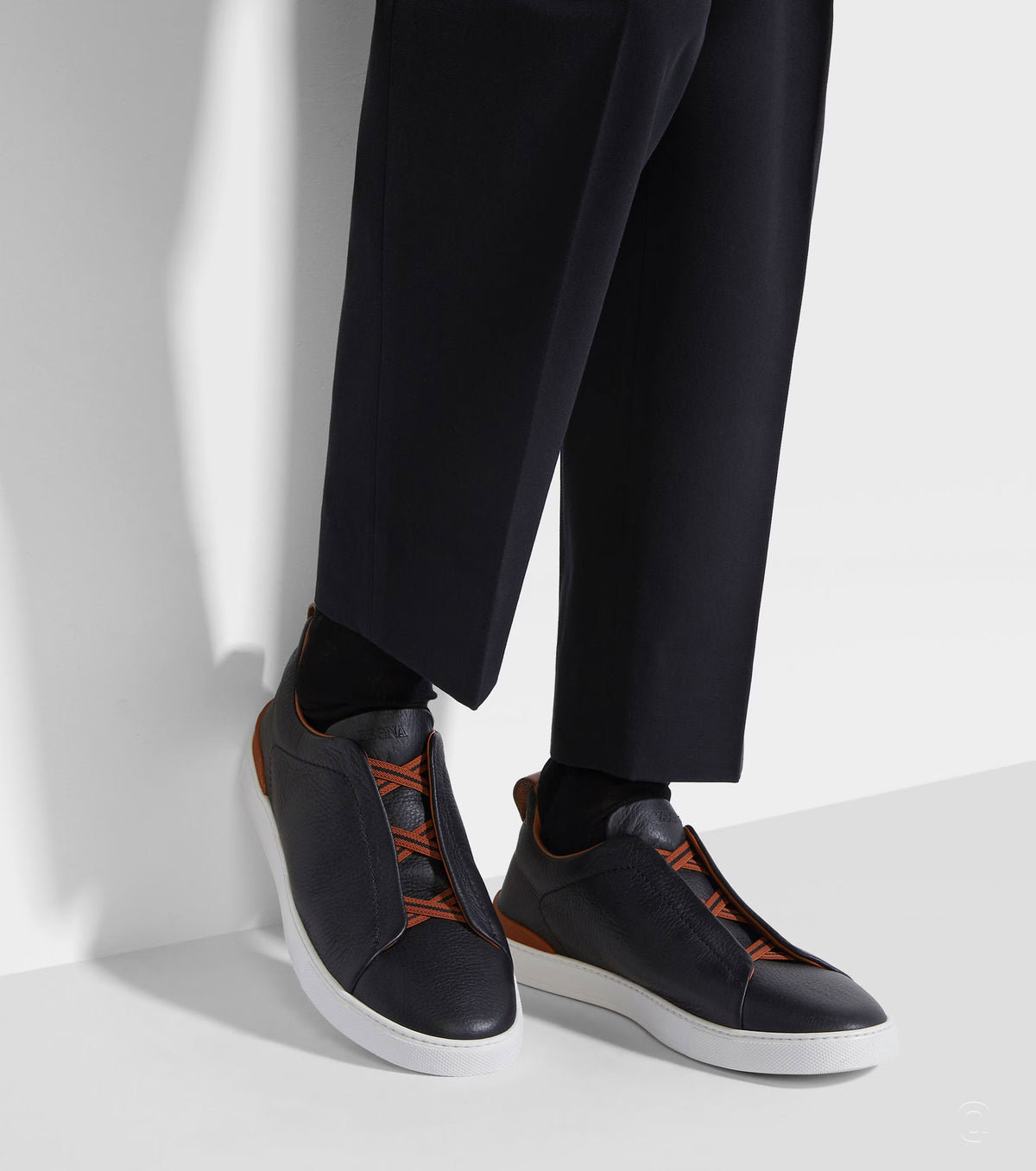 Deerskin Triple Stitch Sneakers