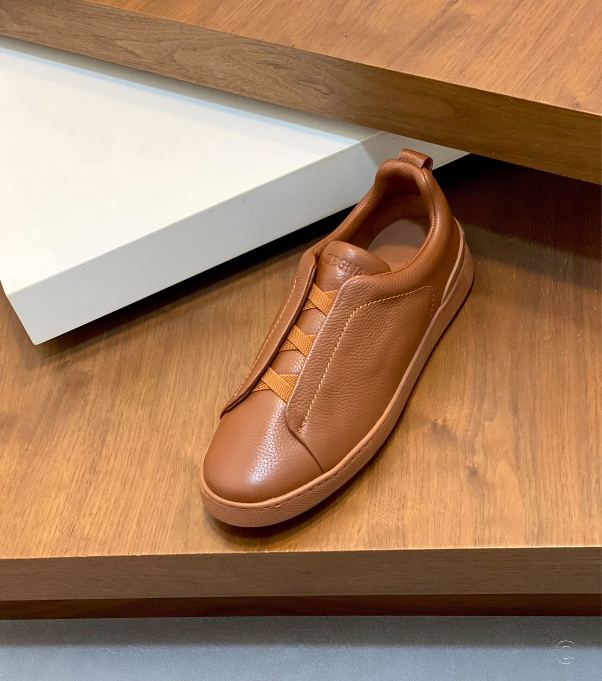 Deerskin Triple Stitch Sneakers