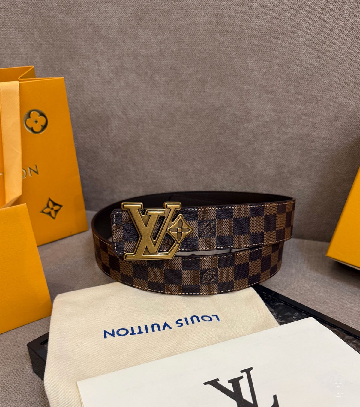 Flower Damier Phriendship 40mm Belt