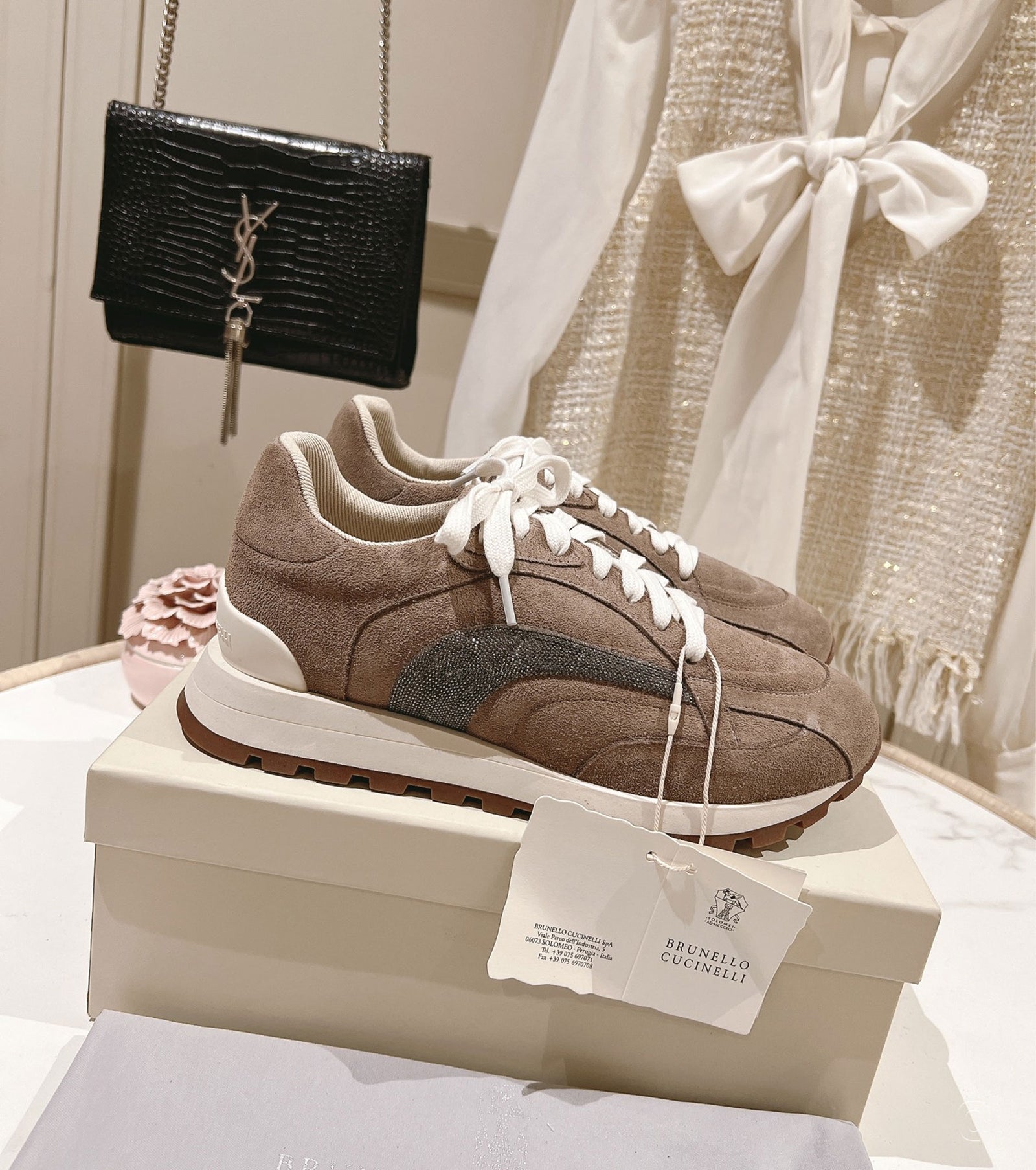 Sneakers with Decorative Gems