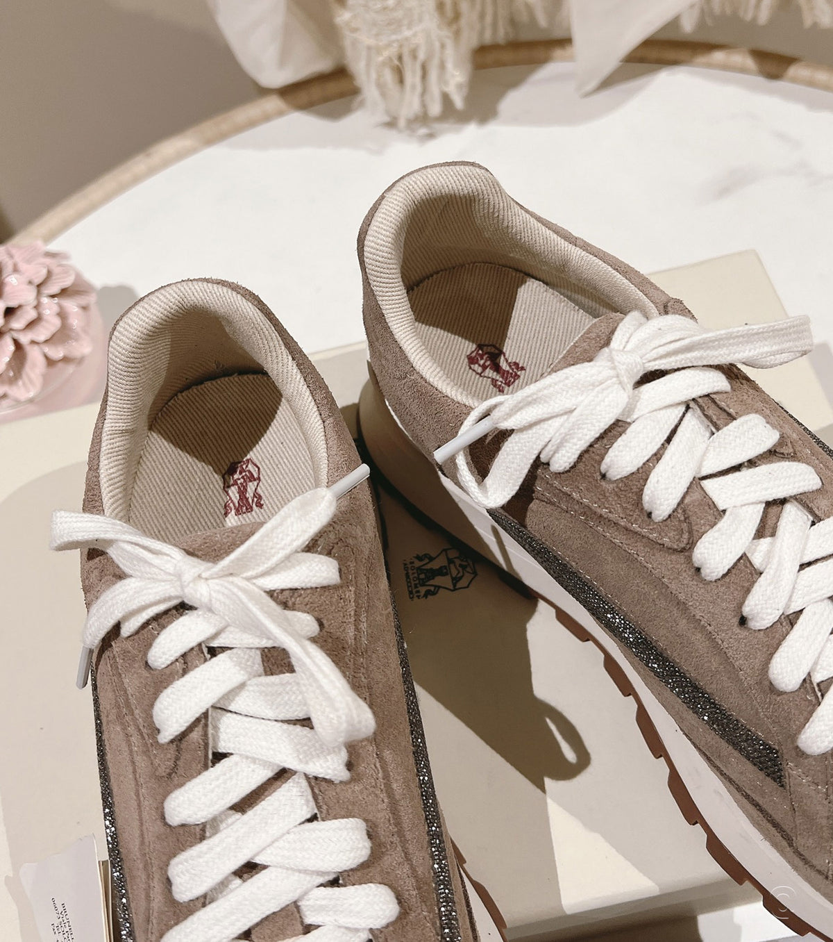 Sneakers with Decorative Gems