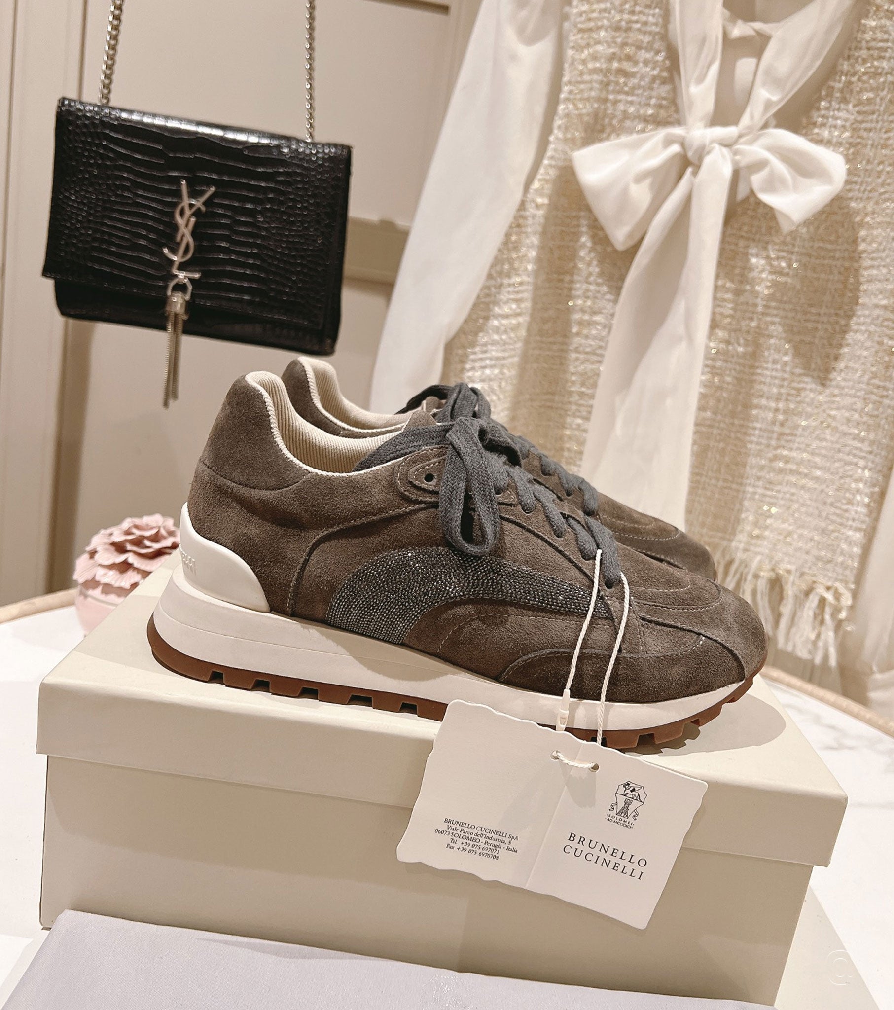 Sneakers with Decorative Gems