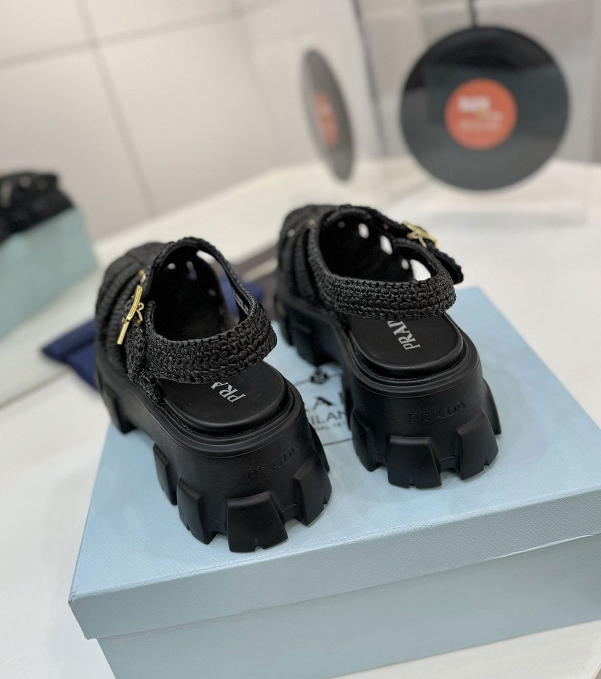Monolith Crochet Cage sandals